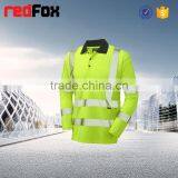 Jersey T-shirt With Collar Colored Reflective Safety T-shirt for Running Top Quality Safety T-shirt thumbnail-3