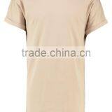 MGOO OEM Service Round Neck Long Line T Shirt Mens Slim Fit Plain T Shirts Wholesale thumbnail-5