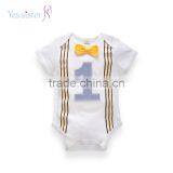 Infant Birthday Wholesale Simple Style 100% Cotton Newborn Baby Wear Clothes thumbnail-1