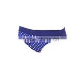 New Design High Solid Color Waist Blue Dot Sexy Girl Hot Bikini thumbnail-5