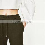 2017 OEM Wholesale 100% Cotton Comfortable Pants Women Sport Jogger Trousers thumbnail-5