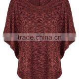 Women's Sexy Purple Maroon Charcoal Grey Bat t Shirt thumbnail-3