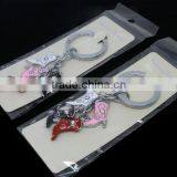 2 Sets Key Chains&Key Rings With Enamel Rhinestone Charm Boots,Hottest thumbnail-1