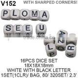 12PCS COLOR WOODEN DICE thumbnail-2