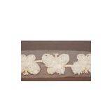 Handmade White Butterfly Flower Embroidery Clothing Trimmings 7.5cm thumbnail-1