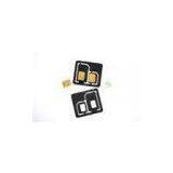 Nano Plastic 2 In 1 Combo Micro SIM Adaptor For IPhone 5 1.2 x 0.9cm