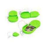 Green Silicone Coin Box Bag For Promotion Gift , Mini Silicone Coin Wallet thumbnail-1
