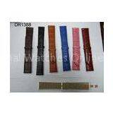 12 - 30mm Colord Imitation Croco Leather Wrist Watch Bands, Shining / Matt Leather Watches Strap thumbnail-1