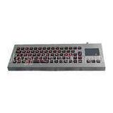 71 Keys Industrial Military PC Keyboards With Touchpad , Illuminated