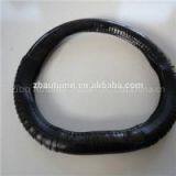 Black Wooden And Wrinkle Grain Steering Wheel Cover thumbnail-1
