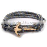 Cuff Cool Men Nylon Rope Anchor Bracelet thumbnail-4
