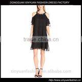 Top Quality Fashionable Beaded Cold Shoulder Dress for Bridesmaid Dress thumbnail-1