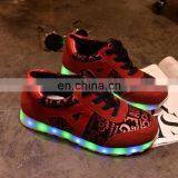 Wholesale Hot New Fashion Rechargeable OEM PU Leather Light Shoes Sneakers LED Shoes Men Women Footwear thumbnail-4