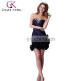 Grace Karin Sexy Strapless Short Western Style Cocktail Dress Mature Ladies Special Occasion Dresses Cocktail CL3106-2
