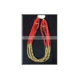 SF-N498 Seed Bead Multi Strand Necklace thumbnail-1