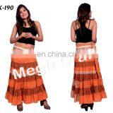 Silk Belly Trousers Skirt- Baggy Style Trouser Skirt- Vintage Printed Trousers Skirt Dance Belly Trousers Skirt / thumbnail-1