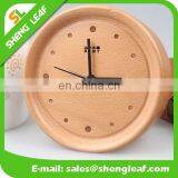 Landscape Process Solid Wood Concave Desk Clock Alarm Clock thumbnail-2