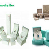 OUTOP Packaging Custom logo printed jewelry packaging box with velvet paper jewelry box drawer boxes