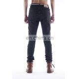 DiZNEW OEM Wholesale Men Stock Dropshipping no Hole Plain Black Jeans thumbnail-4
