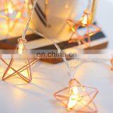 Top Sale LED Metal Christmas Star String Lights