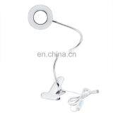 High Quality Eye Protection 3 Modes Desk Clip USB Rechargeable Bedside Modern LED Read Table Lamp thumbnail-2