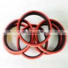 Customer Designed Red Rubber Coated Timing Belts (Section 202L)