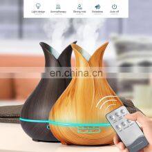 Home Appliance Wooden Grain Aroma Diffuser Mini Humidifier Air Purifier Oil Diffuser Aroma Essential thumbnail-4