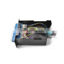 FTTX Solution 24 Core High Density MPO Cassette, Fiber Optic 24F SM/OM3 MPO Box MTP Cassette for 1U Rack Mount MPO Chassis thumbnail-4