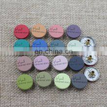 High Quality Painting Coated Rubber Zamac Zink Alloy Laser Snap Button Colorful