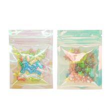 Custom Design Logo Clear Plastic Zipper Blank Cosmetic Bags For Cosmetics Earrings Jewelry thumbnail-3