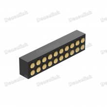 Denentech 1.27mm Pitch Dual Row H2.0mm Straight SMT PogoPin Connector thumbnail-4