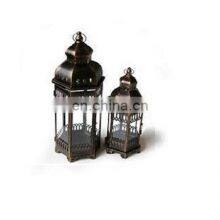 Metal Classical Black Color Glass Cover Up Candle Lantern Latest Moroccan Style Metal Christmas Candle Lantern thumbnail-1