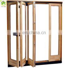 Black Frame Security Prehung Patio Aluminum Accordion Folding Sliding Glass Doors for Sale thumbnail-4