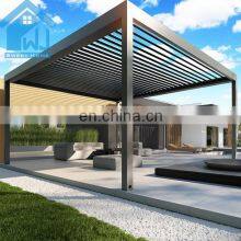 High Quality Pergola Louvered Roof For Outdoor Living Aluminum Pergola