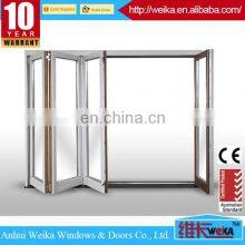 California Building Residential Project Storefront Commercial Aluminum Tempered Glass Sliding Folding Doors thumbnail-2