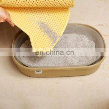 Customized Beige Non Slip Pet Colorful OEM Christmas Small Side Walls Waterproof Cat Litter Trapping Mat thumbnail-3