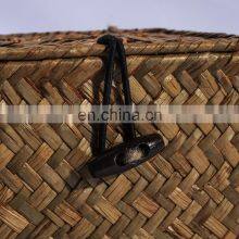 HBK Handmade Natural Seagrass Rattan Tissue Box Cover for Office and Bedroom thumbnail-4
