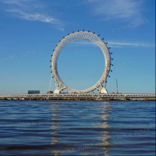Weifang 145m Spokeless/Shaftless Giant Ferris Wheel 36 Gondolas - Eye of Bohai Sea thumbnail-1