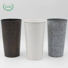 Galvanized Metal Vases Flower Buckets Bulk Farmhouse French Flowers Bucket Metal Bucket Decor for Home Decor and Wedding Table Centerpiece Decorations thumbnail-3