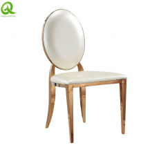 Event Furniture Modern Stainless Steel Frame Dining Chair thumbnail-2