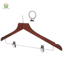 Manufacturer Anti-theft Wooden Coat Hangers Notches Cheaper Price Clothes Custom Hanger thumbnail-4