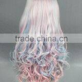 High Quality 70cm Long Wave Beautiful Lolita Wig Color Mixed Synthetic Anime Cosplay Hair Wig Party Wig thumbnail-4