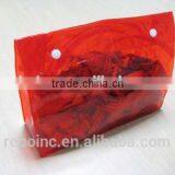 PVC Plastic Transparent Handbags With Button thumbnail-2