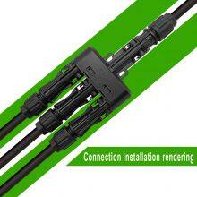 NSPV Solar Panel Parallar Series Compatible DC1500V 3 in 1 Branch Connector thumbnail-2