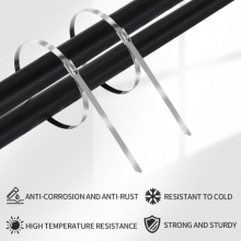 SS Metal Ties 304/316 Stainless Steel Cable Zip Ties thumbnail-3