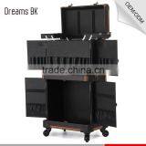 China Factory Supplier OEM Trolley Makeup Beauty Artist Case With Mirror and Wheels thumbnail-5