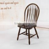 RCH-5006-2 Solid Wood Dining Chair Peacock Chair Brown Windsor Chair