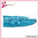 2014 Good quality factory promotional christmas fancy knit braided headbands for girls (578-579)