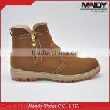 2016 Latest Fashion High no Lace Work Boots Made in China thumbnail-2