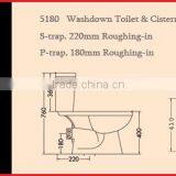 Ceramic Two Piece Toilet